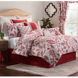 NWT NEW ROSE TREE EURO Sham Savoy Polyester Red MSRP: $79
